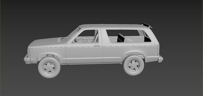Chevrolet Blazer S10 1984 3D print model 2