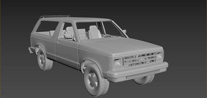 Chevrolet Blazer S10 1984 3D print model 6