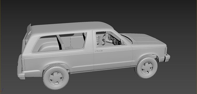 Chevrolet Blazer S10 1984 3D print model 5