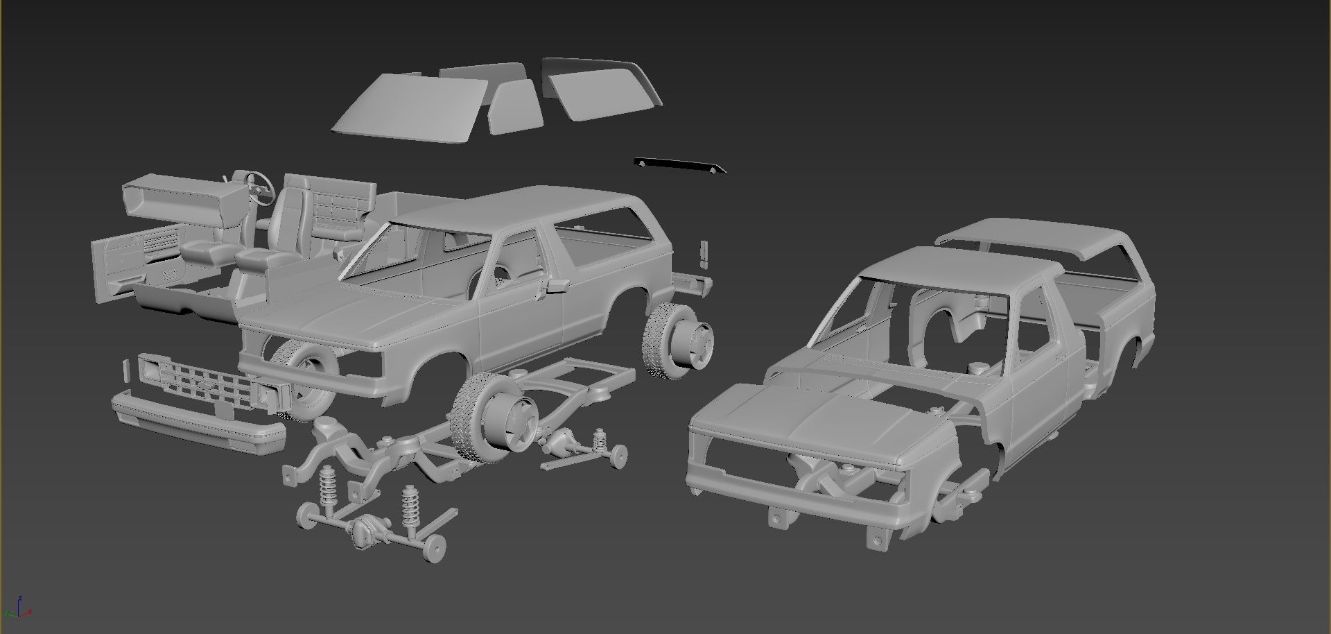 Chevrolet Blazer S10 1984 3D print model_7