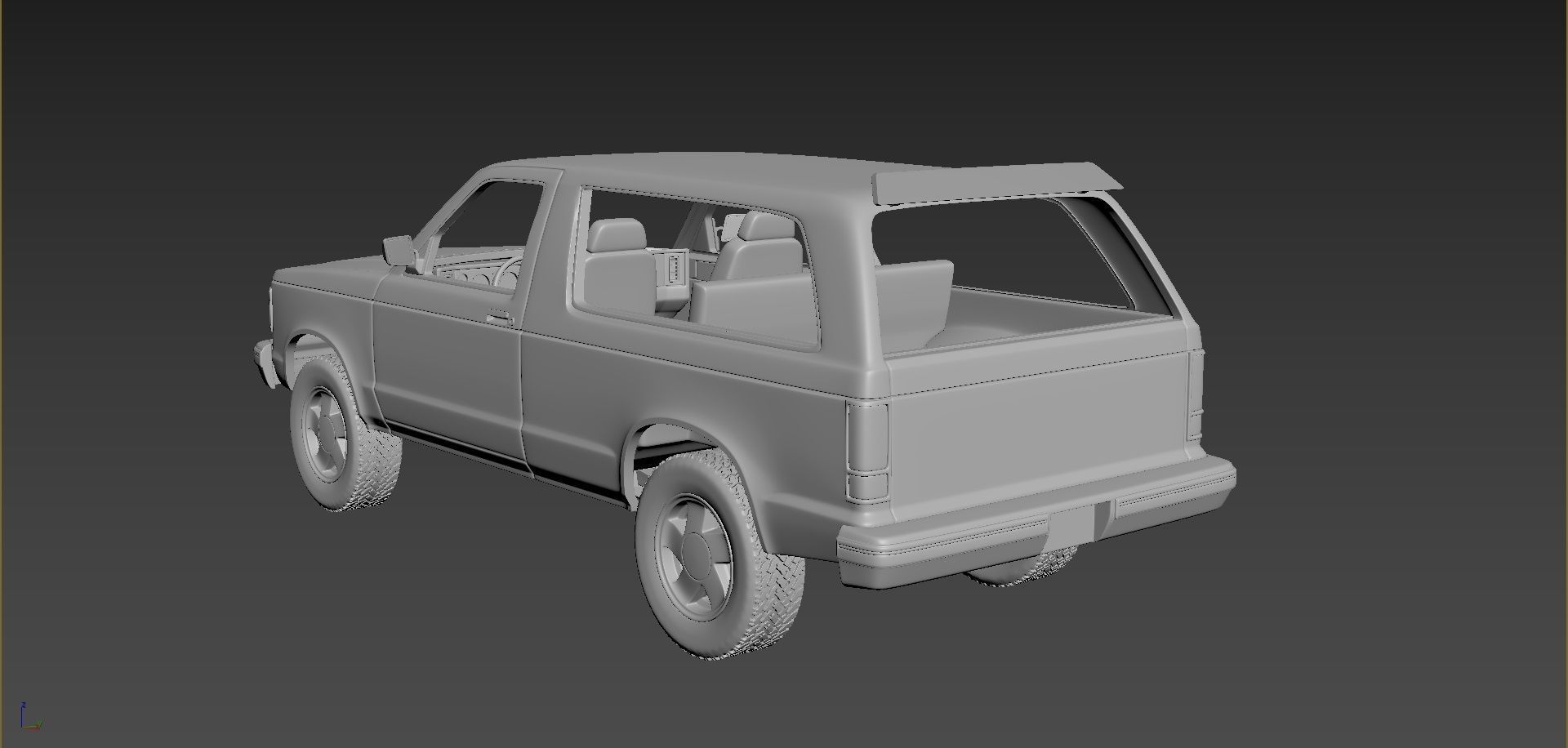 Chevrolet Blazer S10 1984 3D print model_2