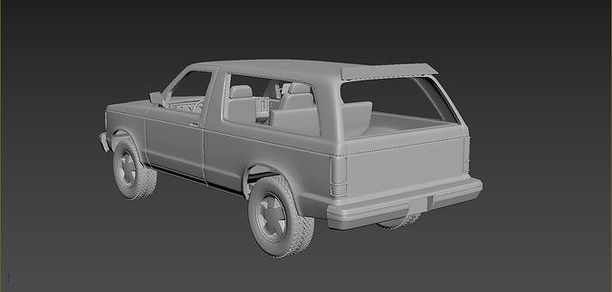 Chevrolet Blazer S10 1984 3D print model 3