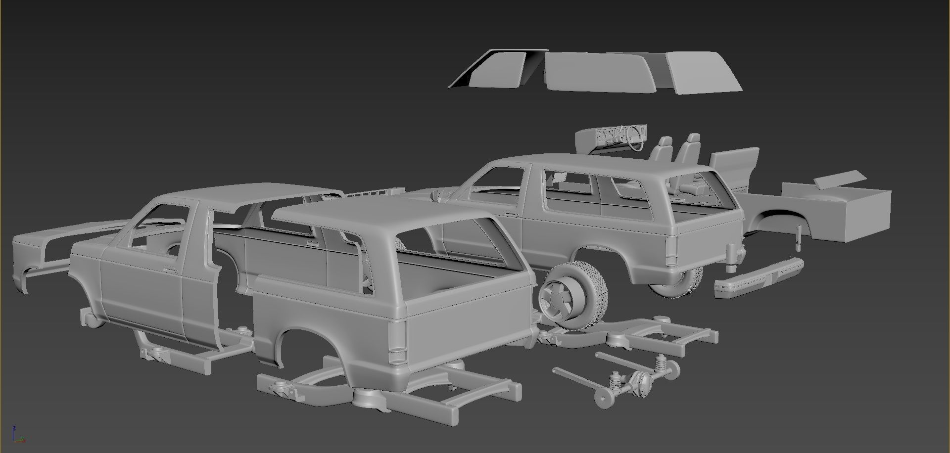 Chevrolet Blazer S10 1984 3D print model_8