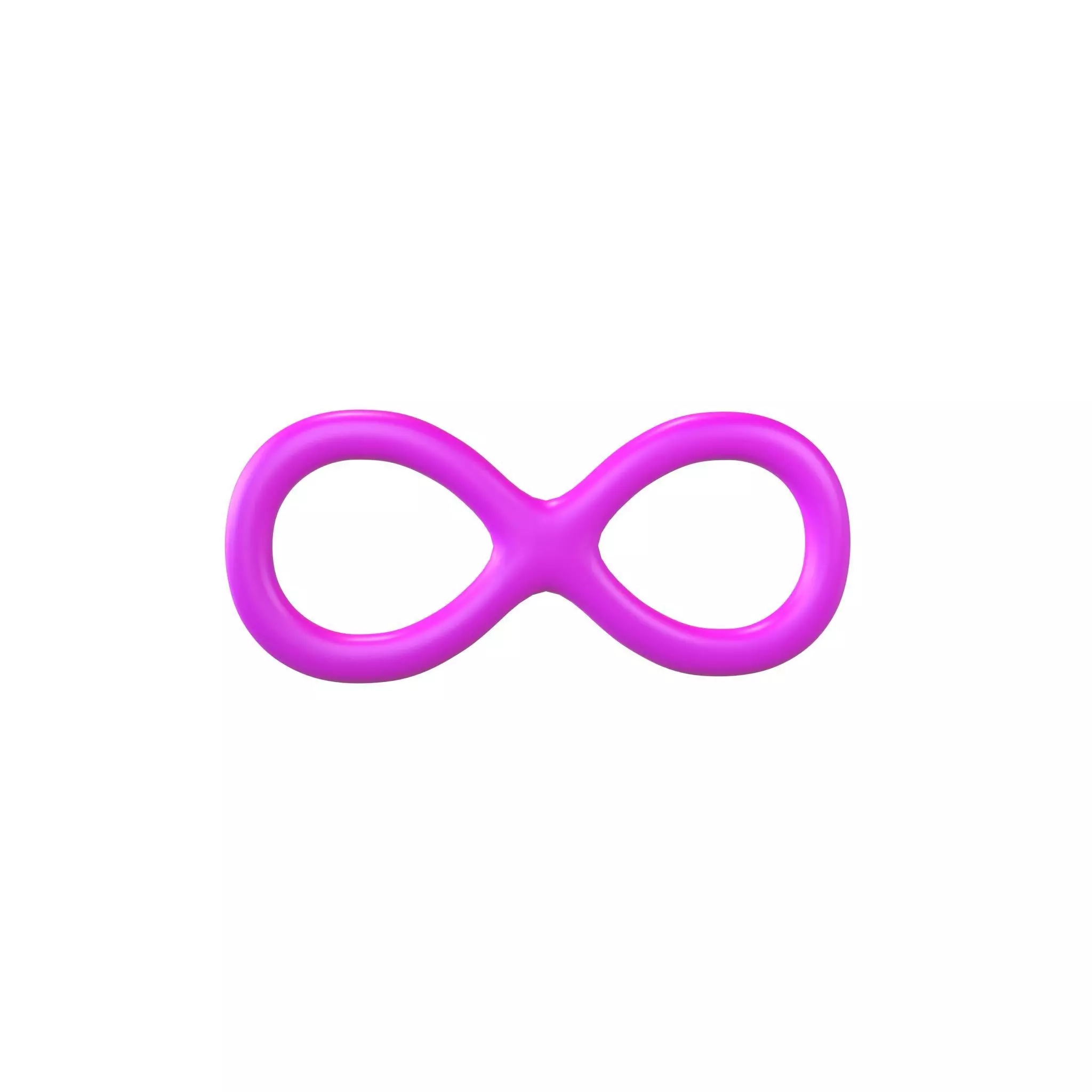 Infinity Symbol v2 002 Low-poly 3D model_0