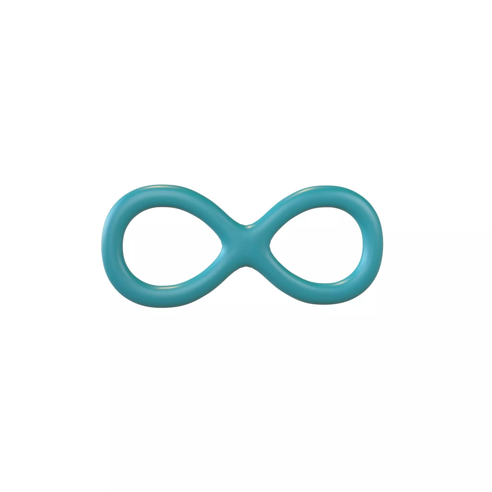 Infinity Symbol v2 003 Low-poly 3D model_0