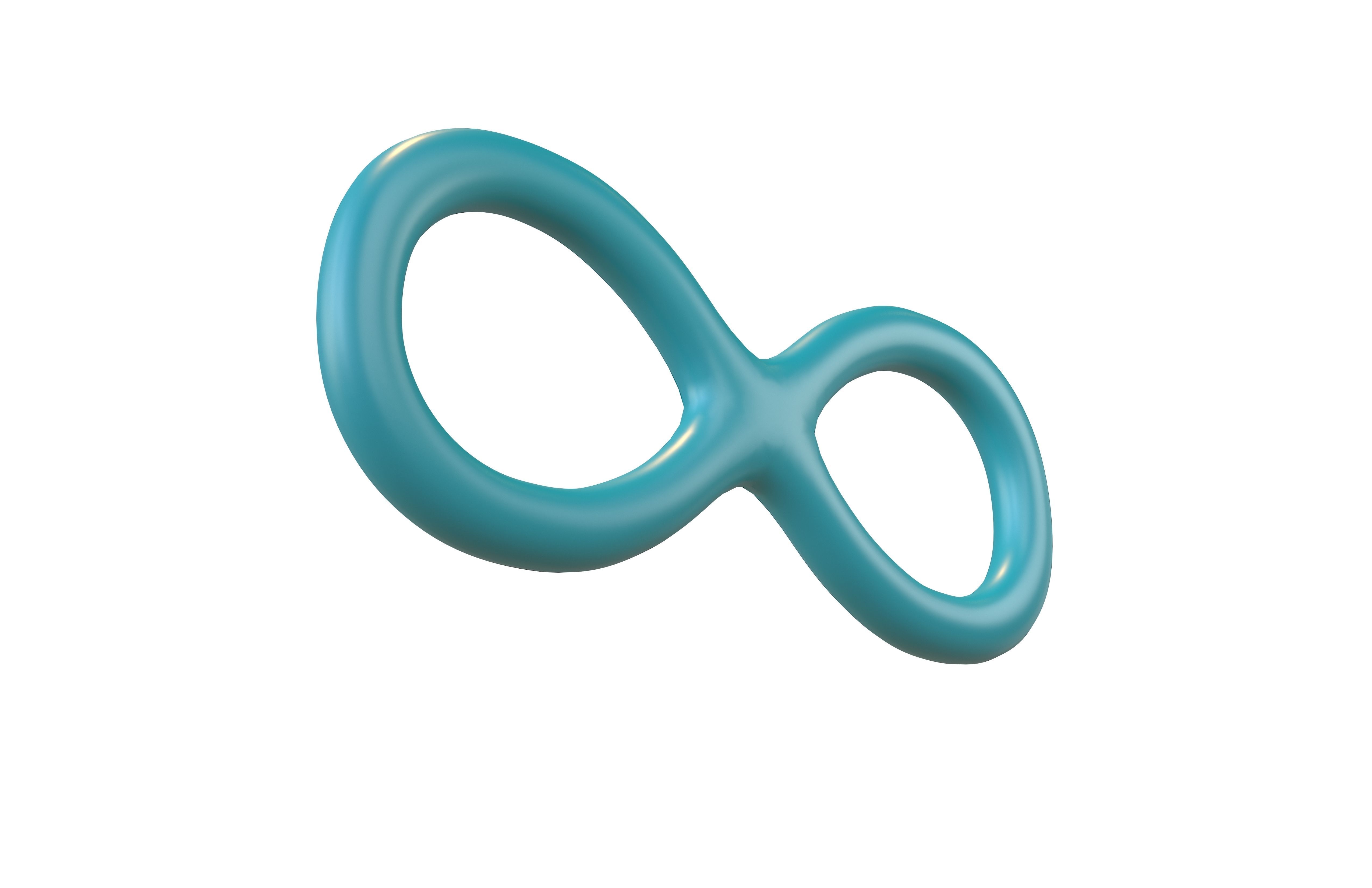 Infinity Symbol v2 003 Low-poly 3D model_3