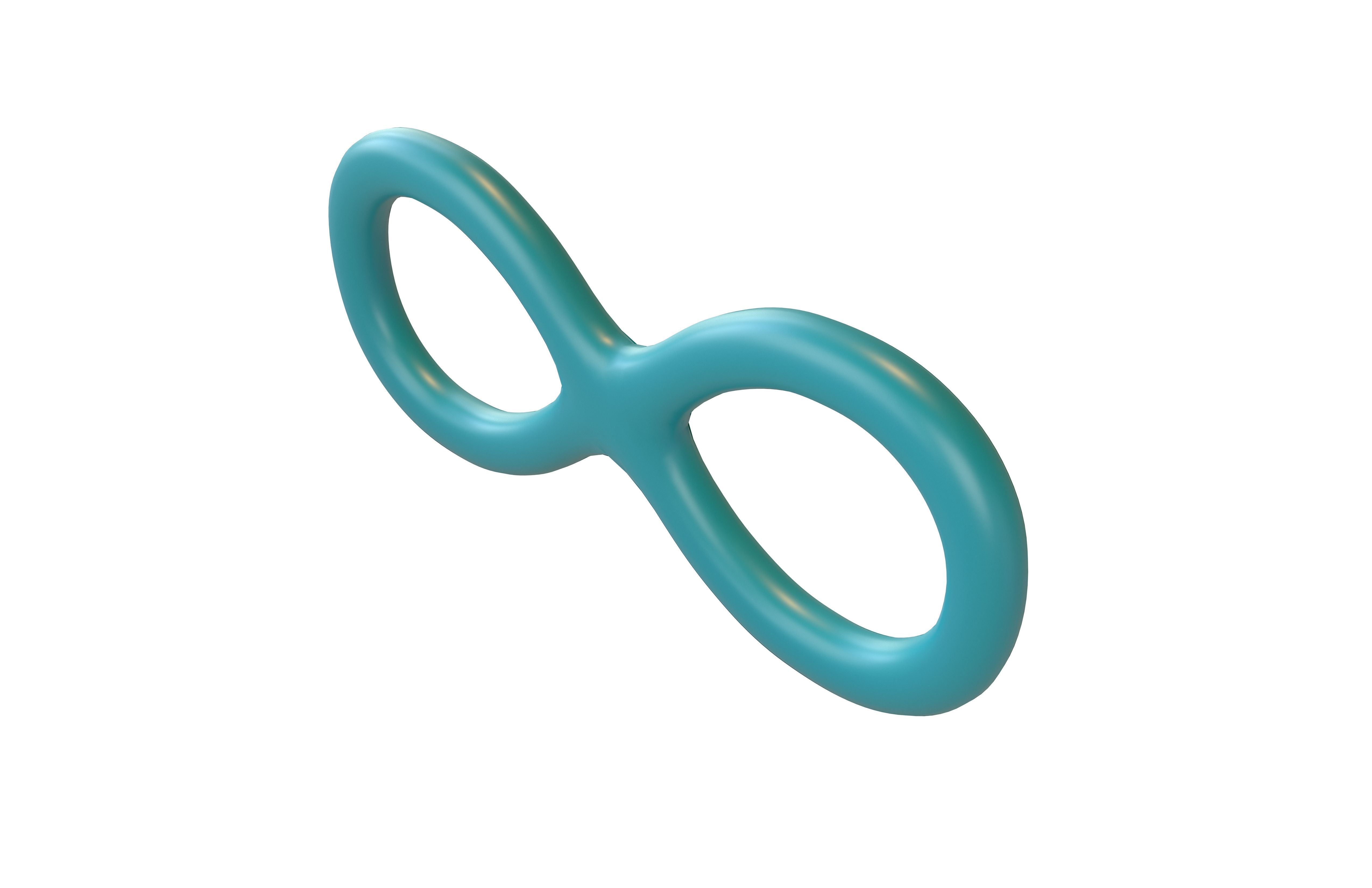 Infinity Symbol v2 003 Low-poly 3D model_2