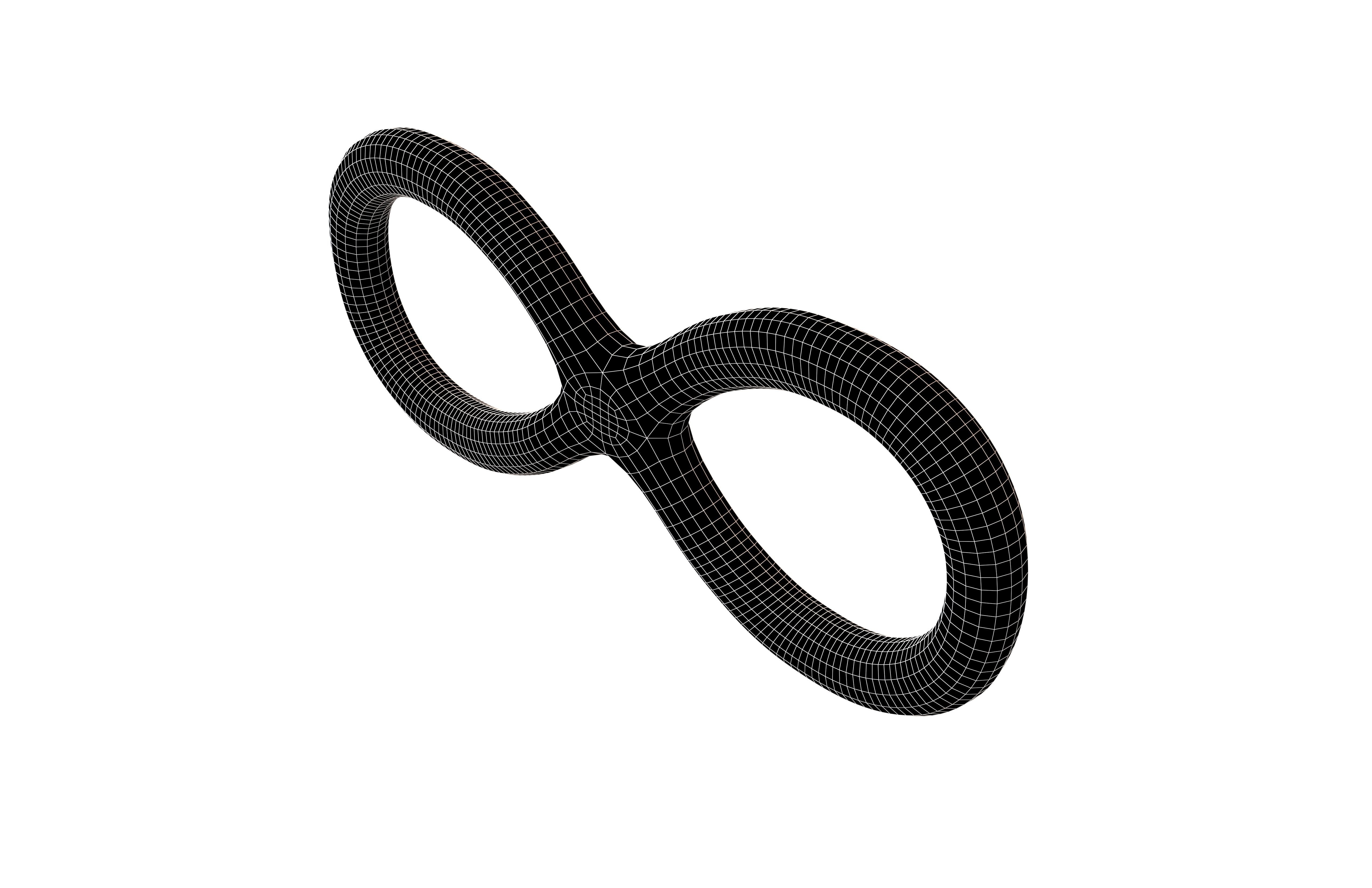Infinity Symbol v2 004 Low-poly 3D model_6