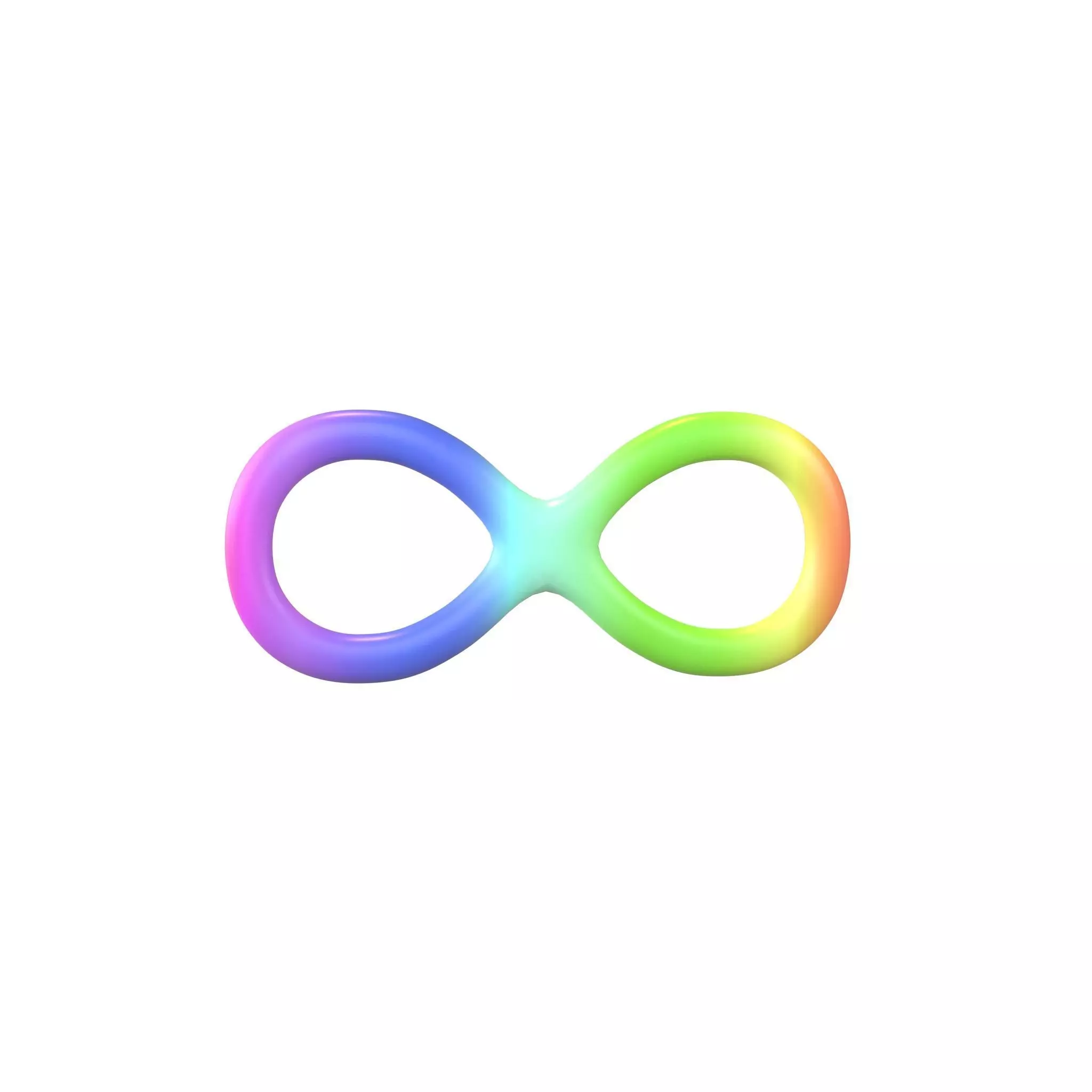 Infinity Symbol v2 004 Low-poly 3D model_0