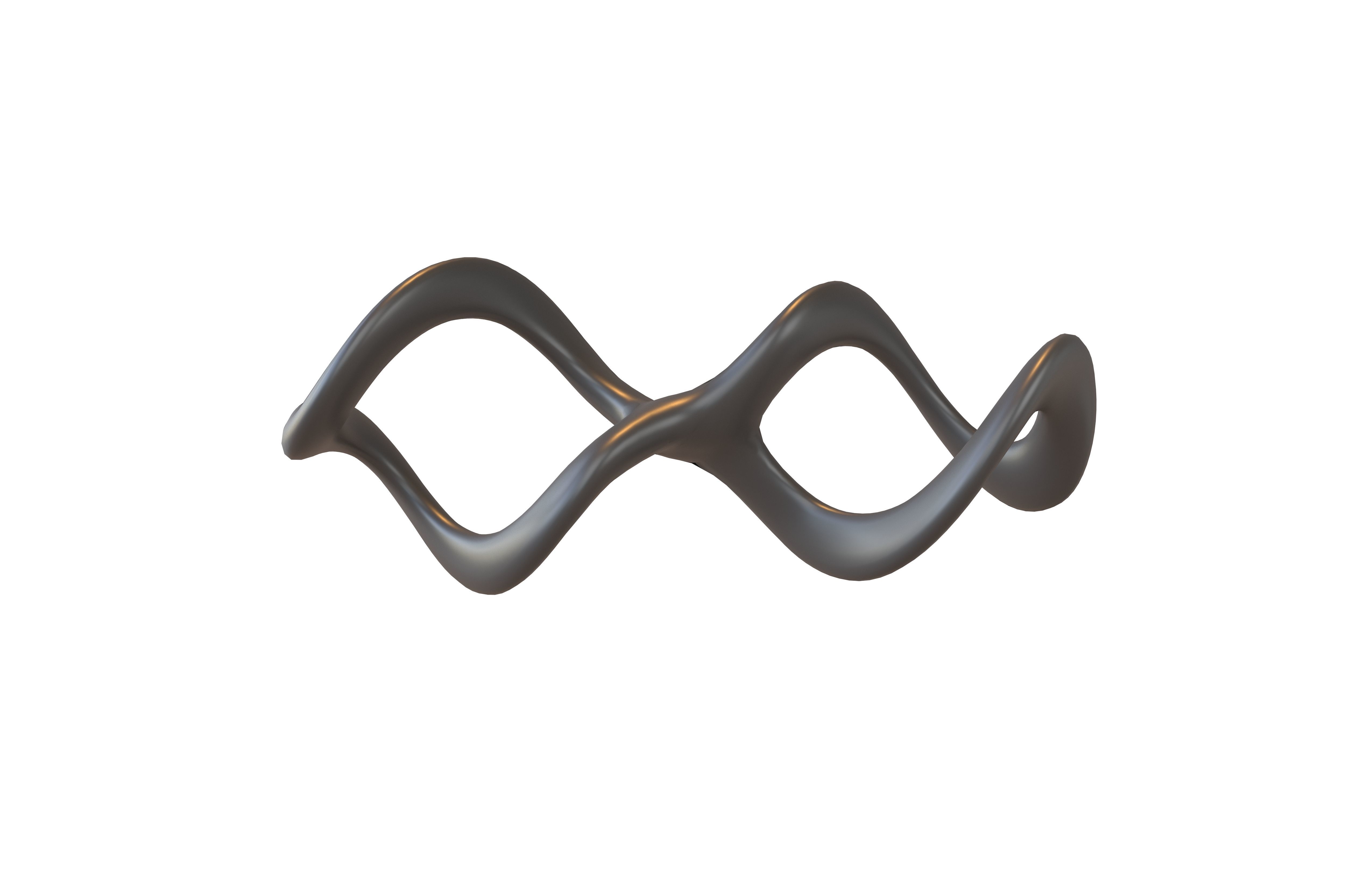 Infinity Symbol v3 001 Low-poly 3D model_1