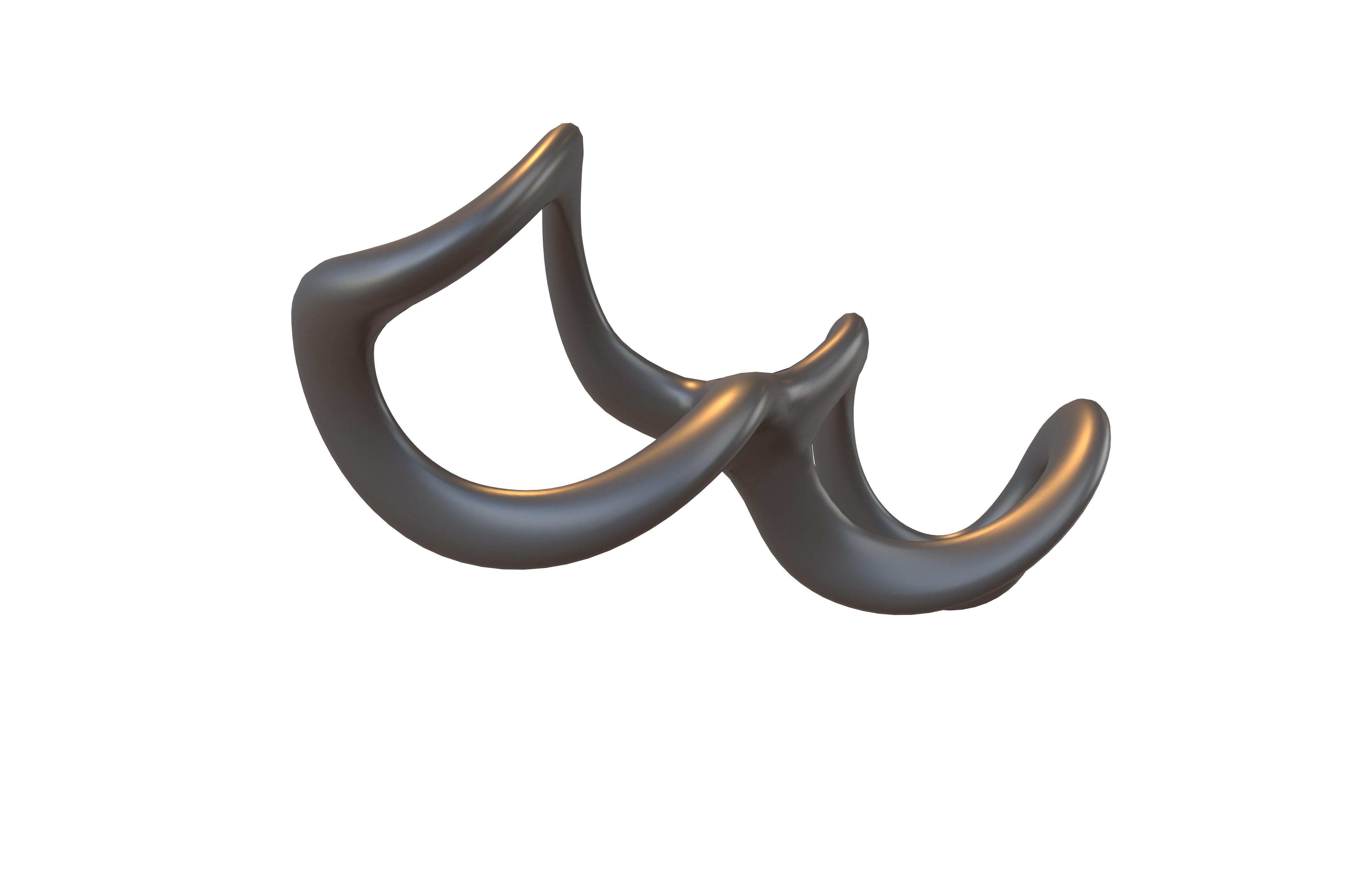 Infinity Symbol v3 001 Low-poly 3D model_3