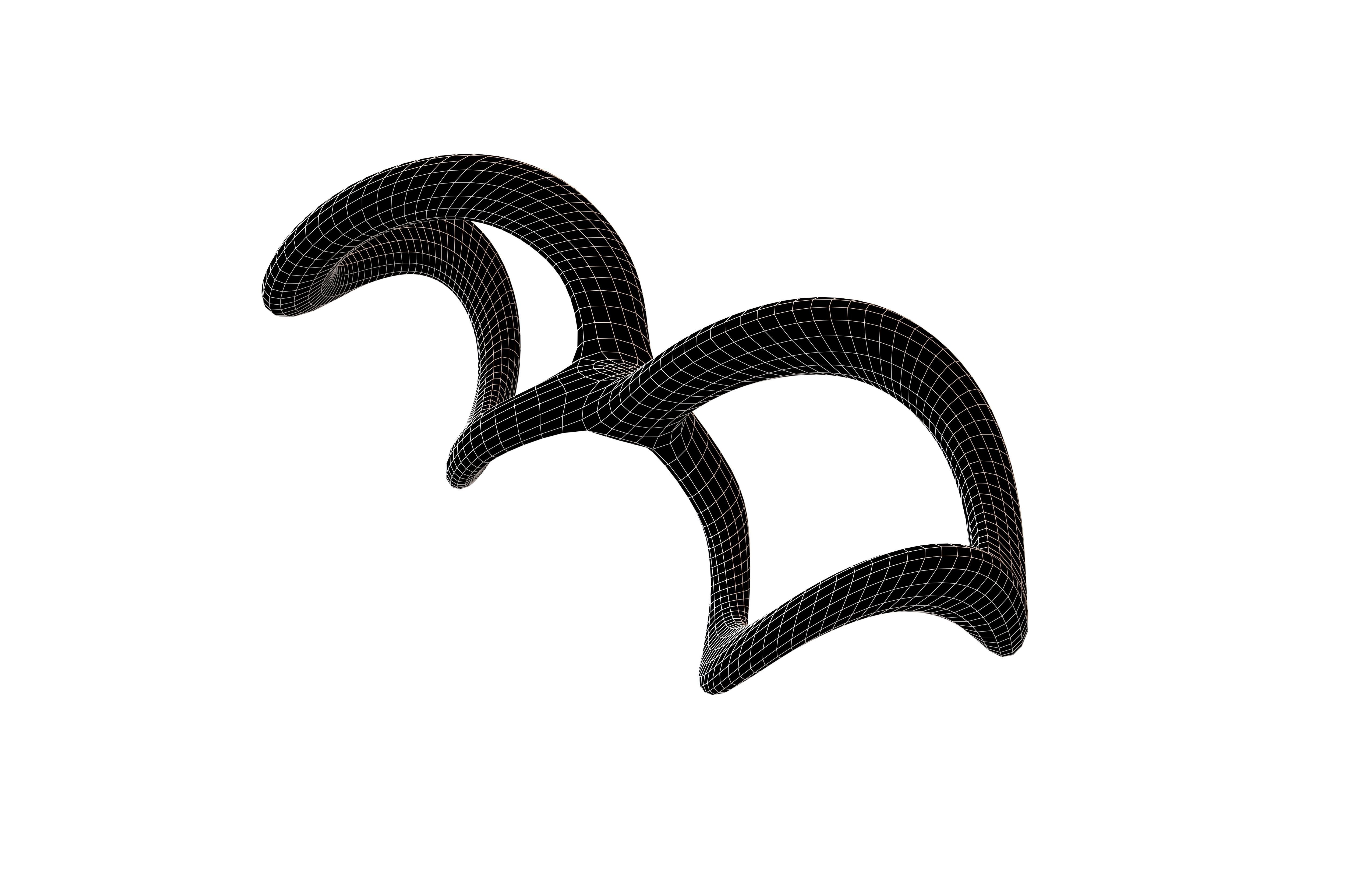 Infinity Symbol v3 001 Low-poly 3D model_6