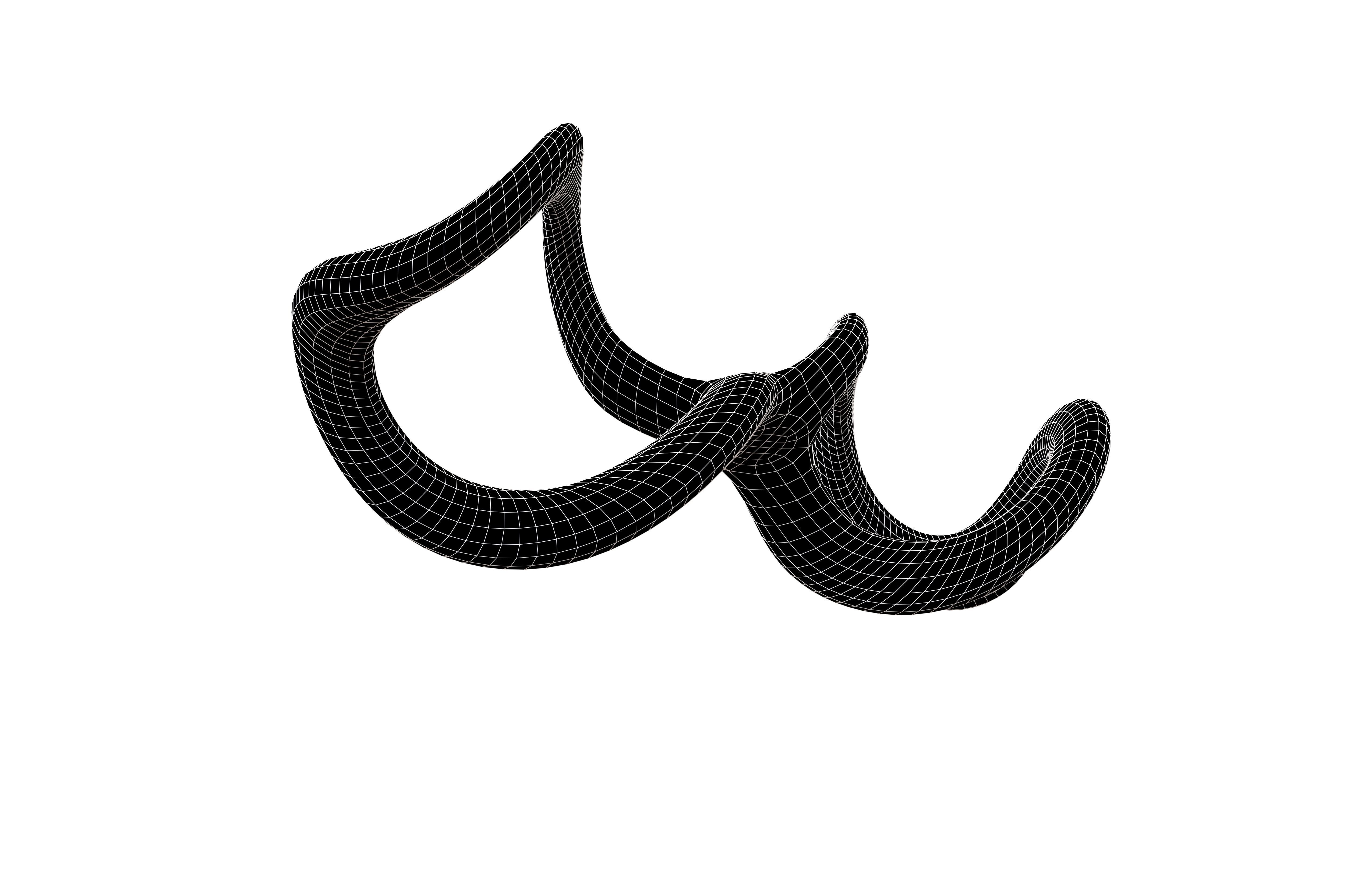 Infinity Symbol v3 001 Low-poly 3D model_7