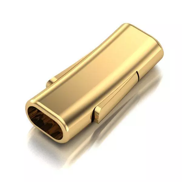 LOCK FOR LACES AND  RUBBER CORD ROUNDED RECTANGLE CUTS 6mm X 3mm 3D print model_0