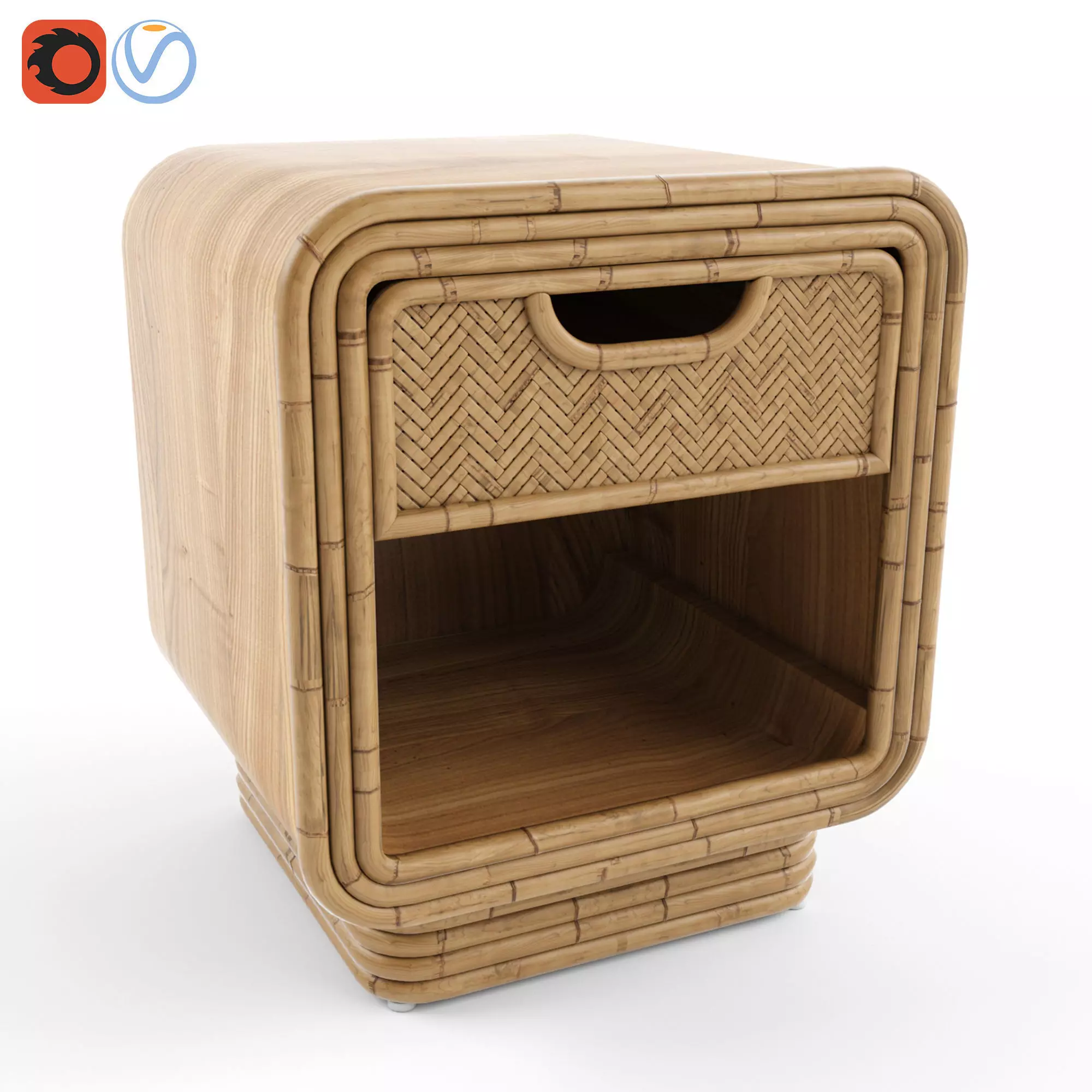 Ria Nightstand 3D model