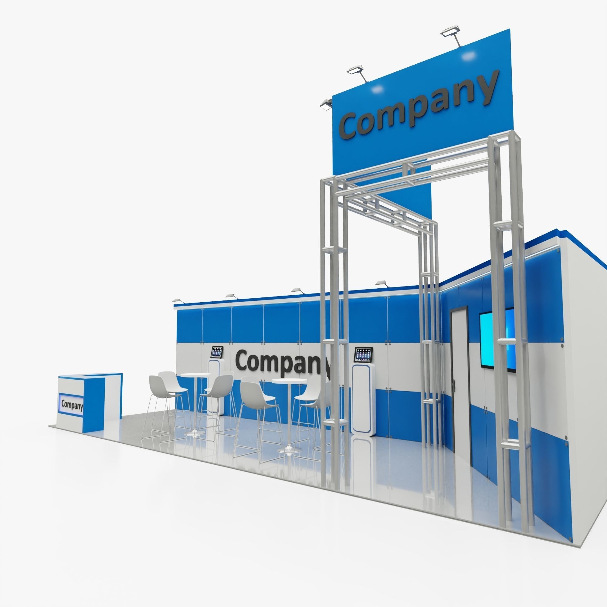 Exhibition stand 11 3D model_3