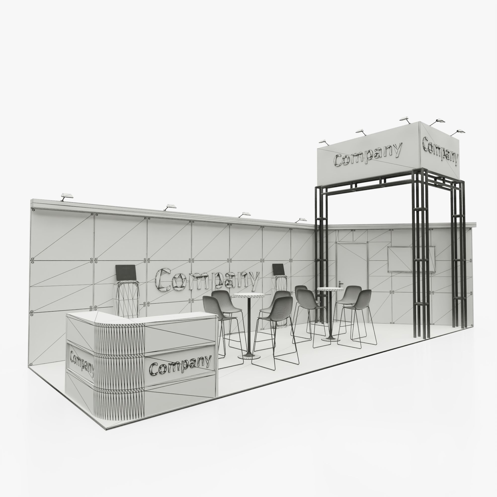 Exhibition stand 11 3D model_6