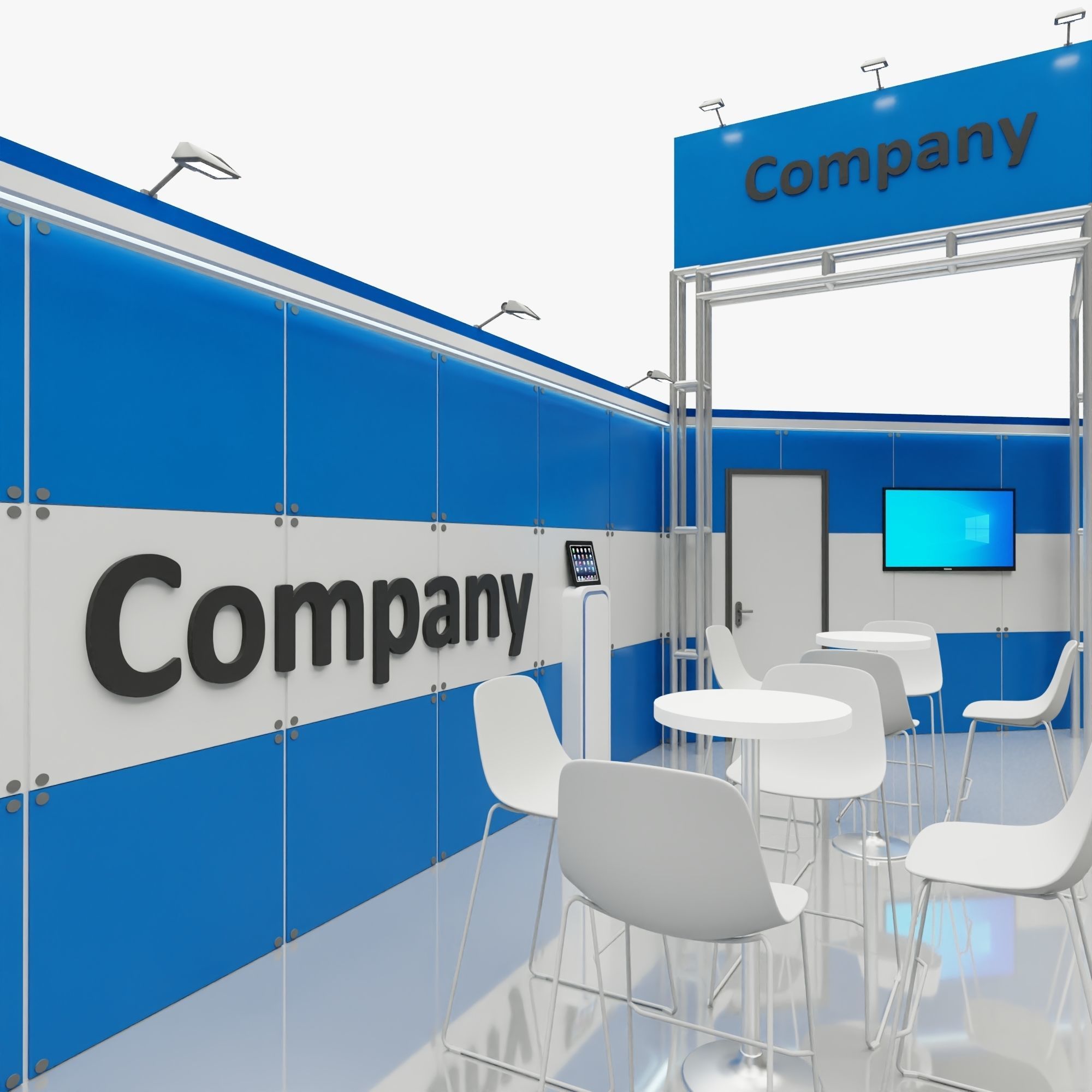 Exhibition stand 11 3D model_4