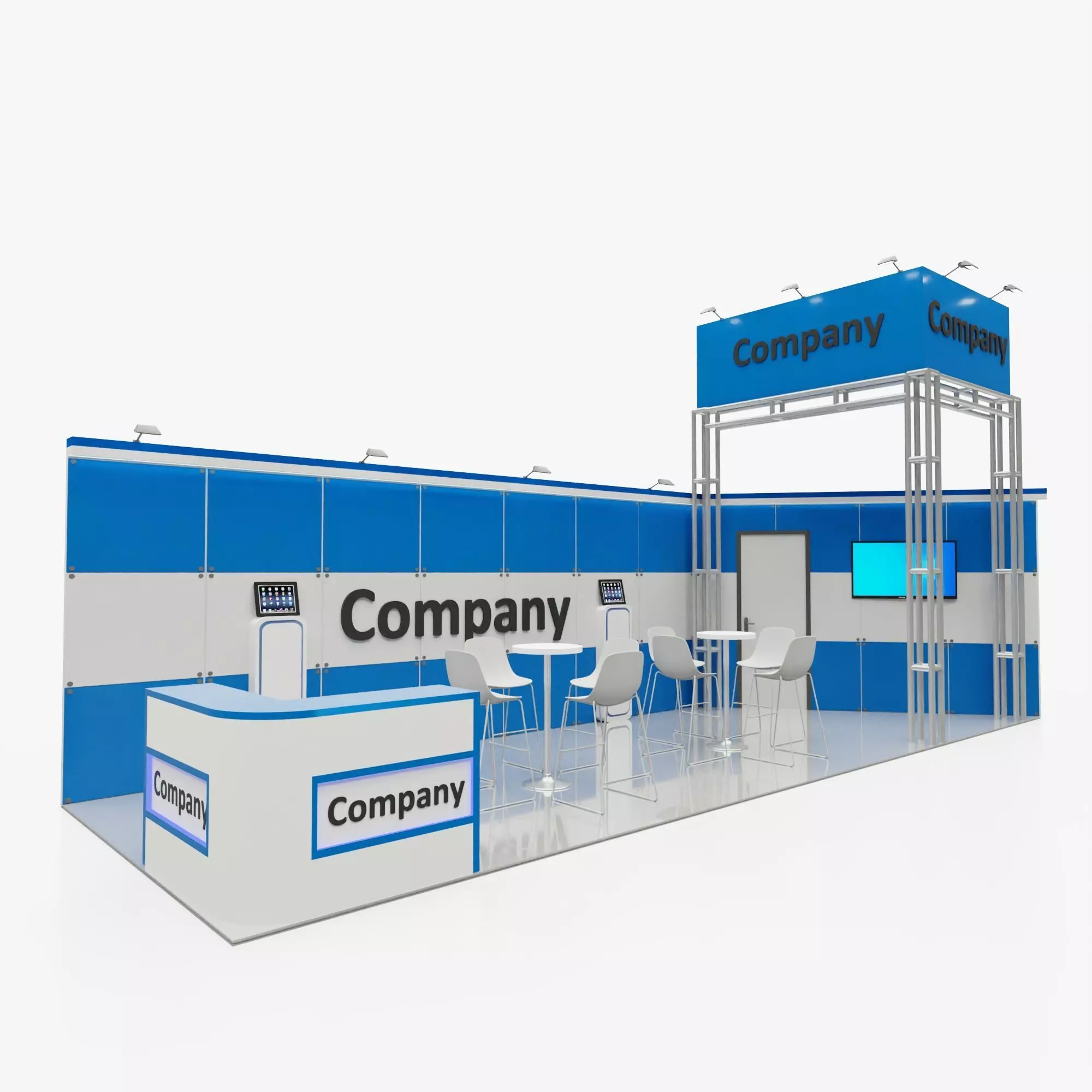 Exhibition stand 11 3D model_0