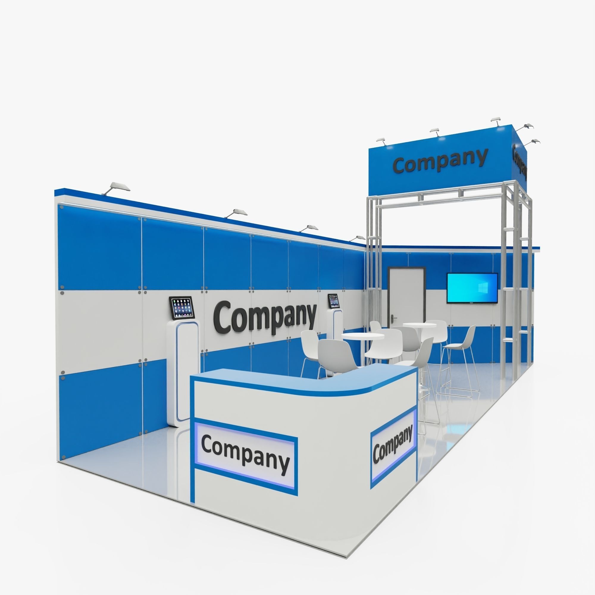 Exhibition stand 11 3D model_2