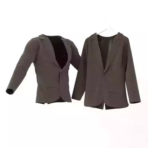 Jacket Brown Formal 3D model