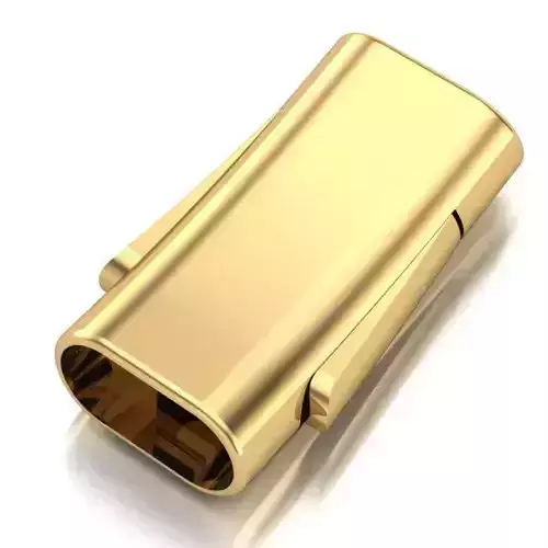LOCK FOR LACES AND RUBBER CORD ROUNDED RECTANGLE CUTS 12mm X 6mm 3D print model