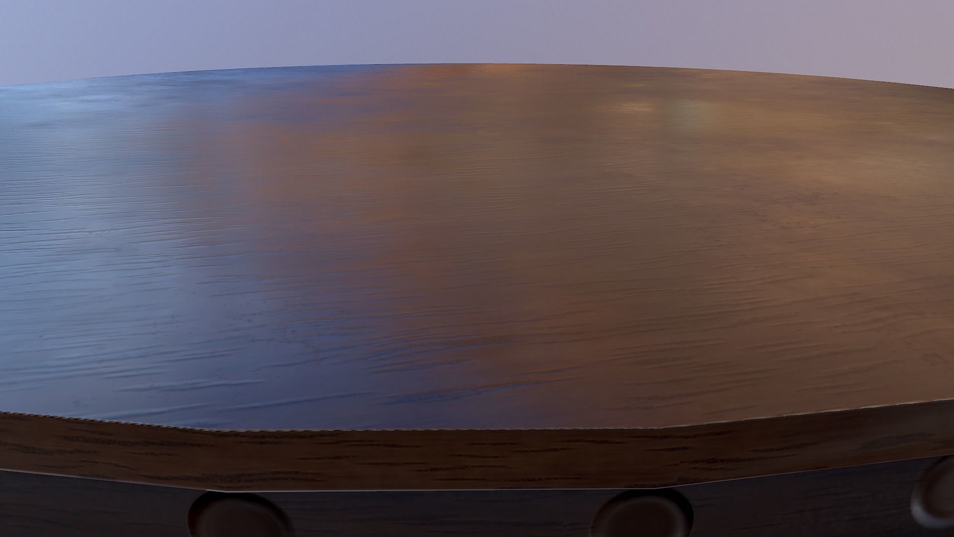  Round Table  Free low-poly 3D model_4