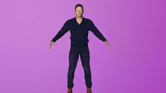 Rigged Human For Game