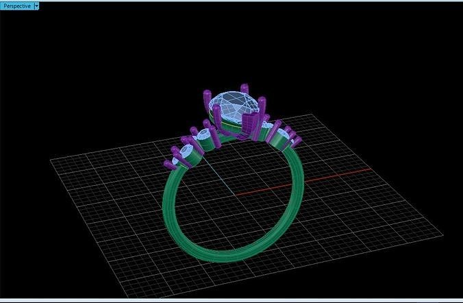Pear ring 3D print model