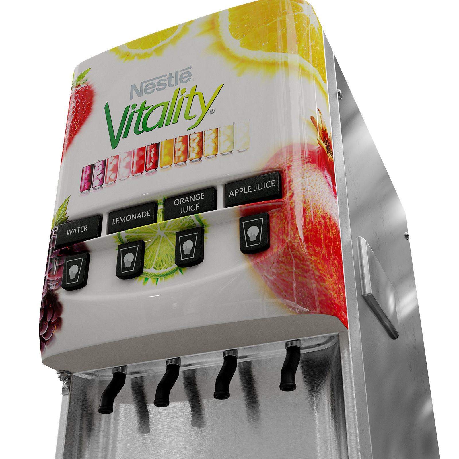 Nestle Vitality Flavored Water Dispenser 3D model_4