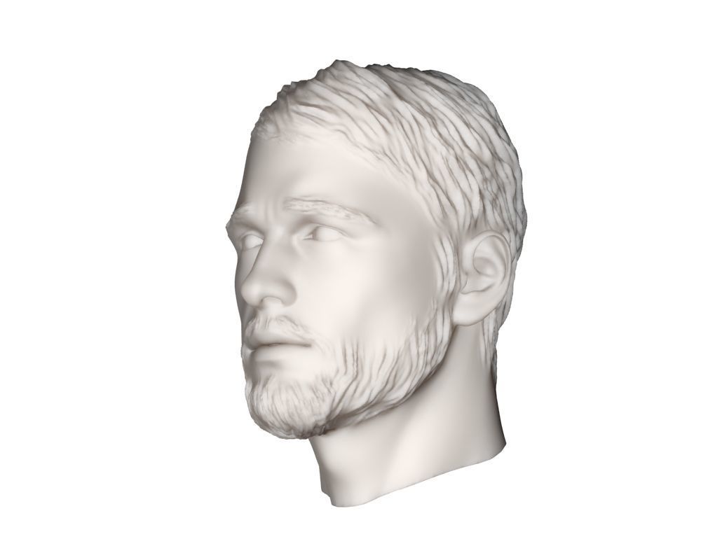 Head man 002 3D model_10
