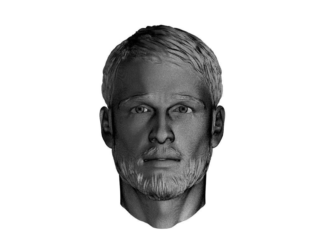 Head man 002 3D model_25