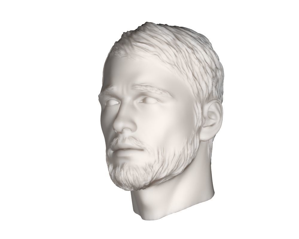 Head man 002 3D model_9