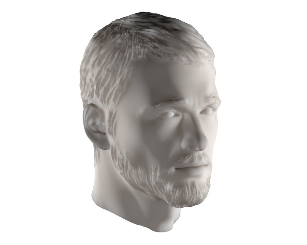 Head man 002 3D model_5