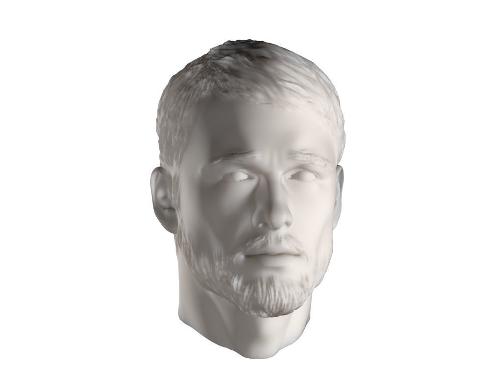 Head man 002 3D model_6