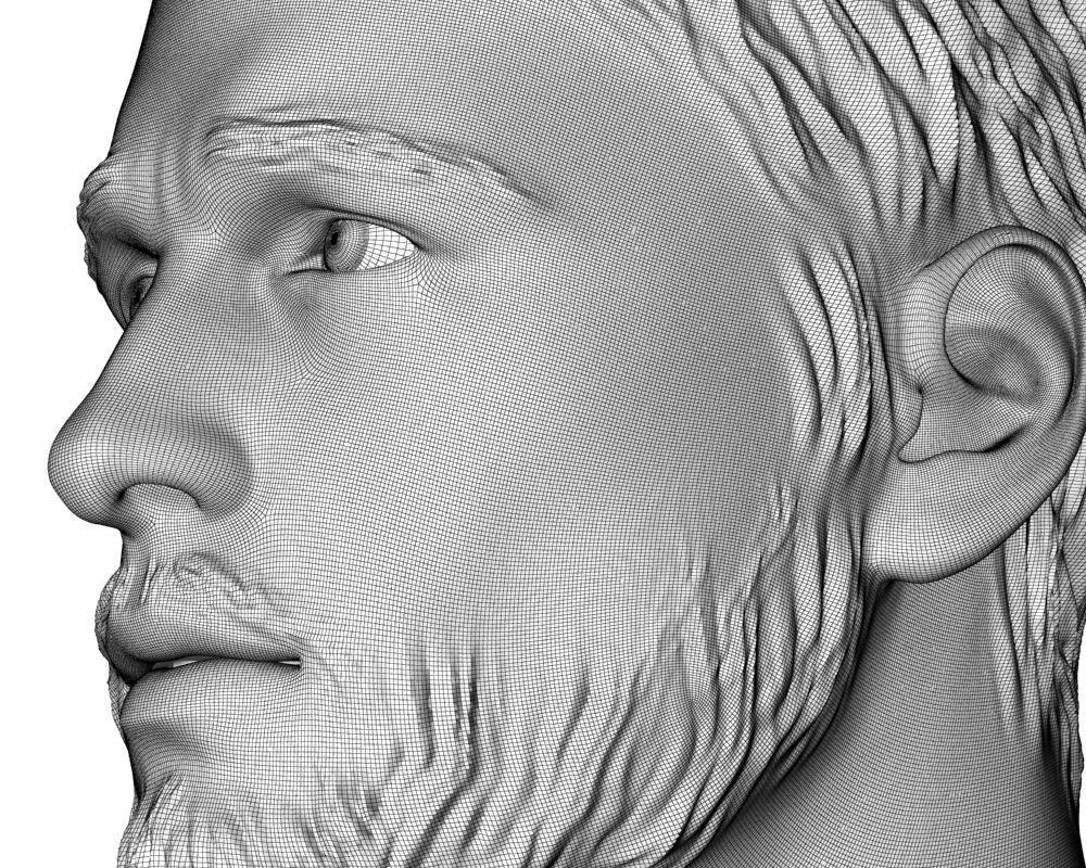 Head man 002 3D model_35