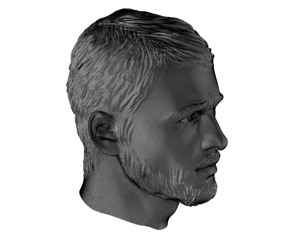 Head man 002 3D model_20
