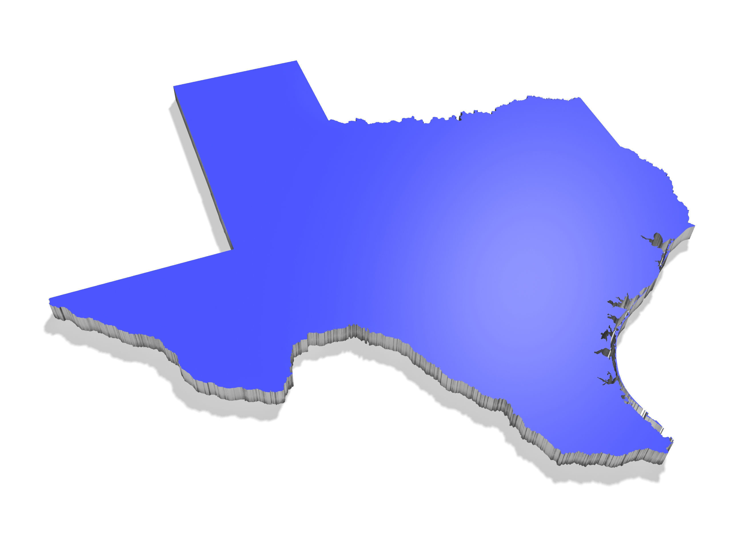 Texas High resolution 3D relief maps 3D model_10