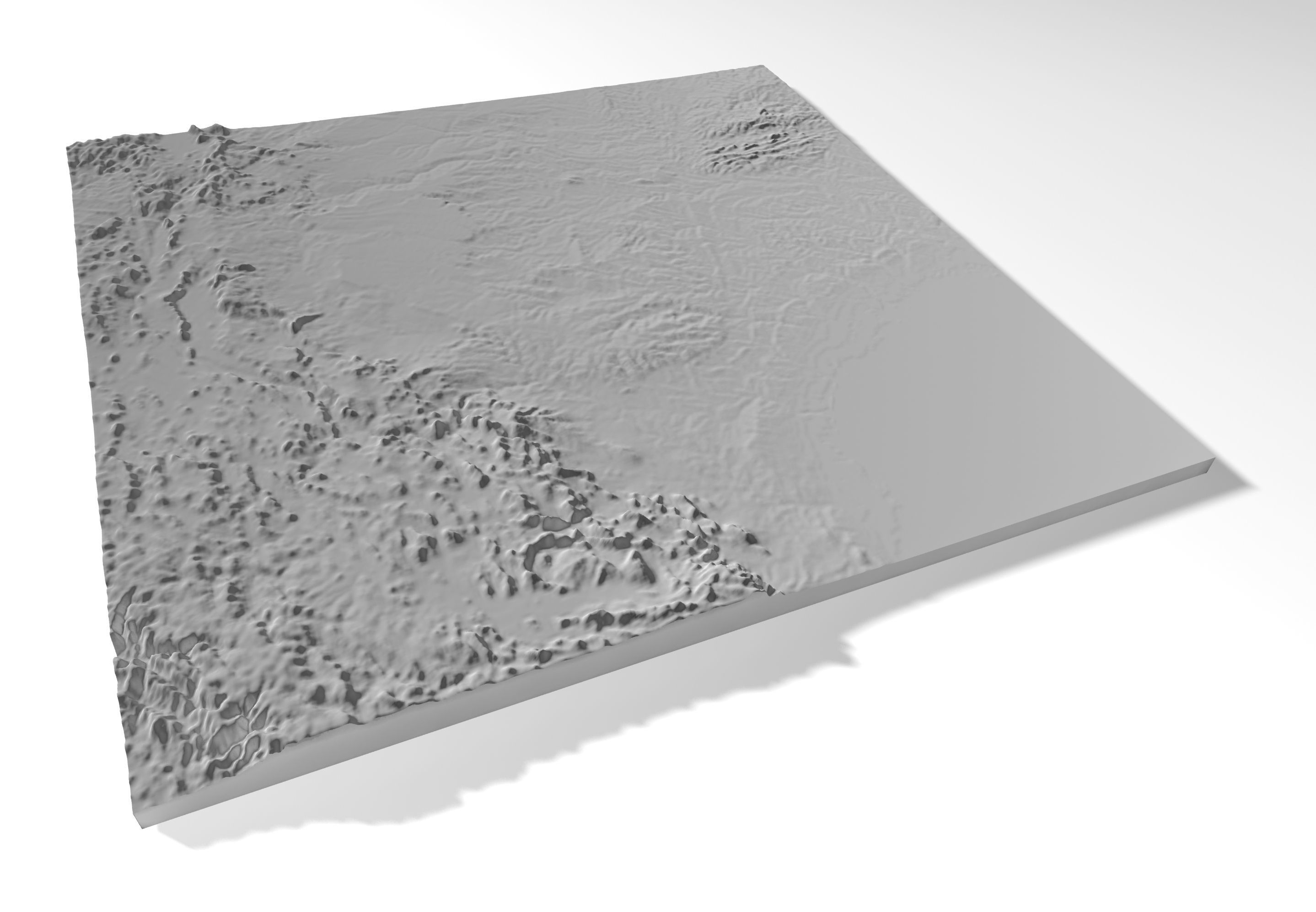 Texas High resolution 3D relief maps 3D model_9