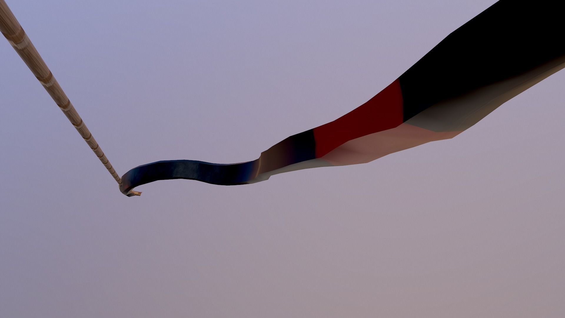 Low Poly Bow and arrow Free low-poly 3D model_5