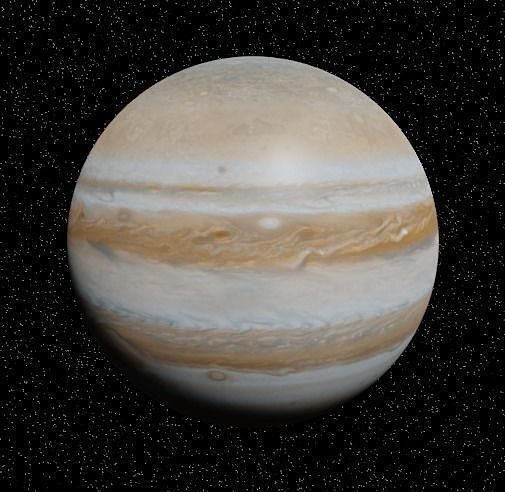 Planet Jupiter Low-poly 3D model