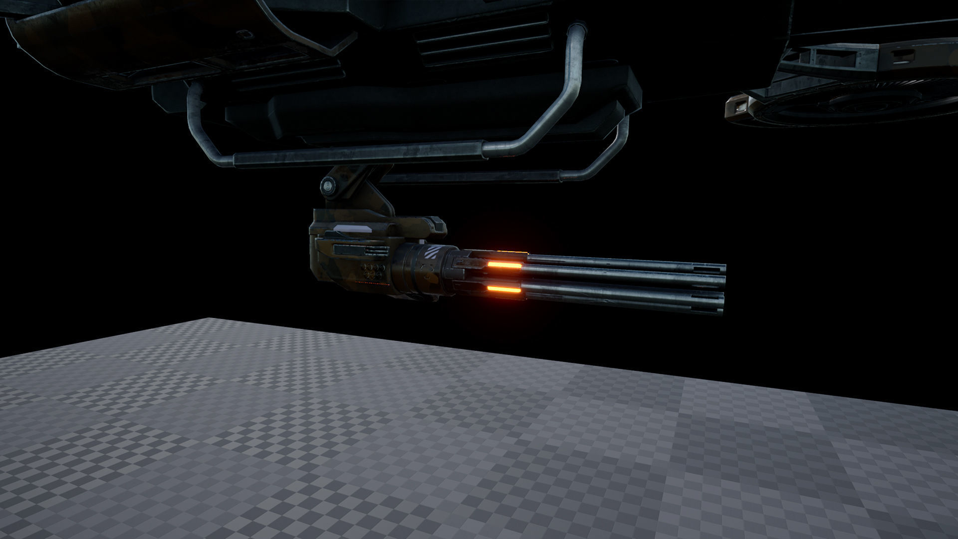 Sci-Fi Drone Low-poly 3D model_6