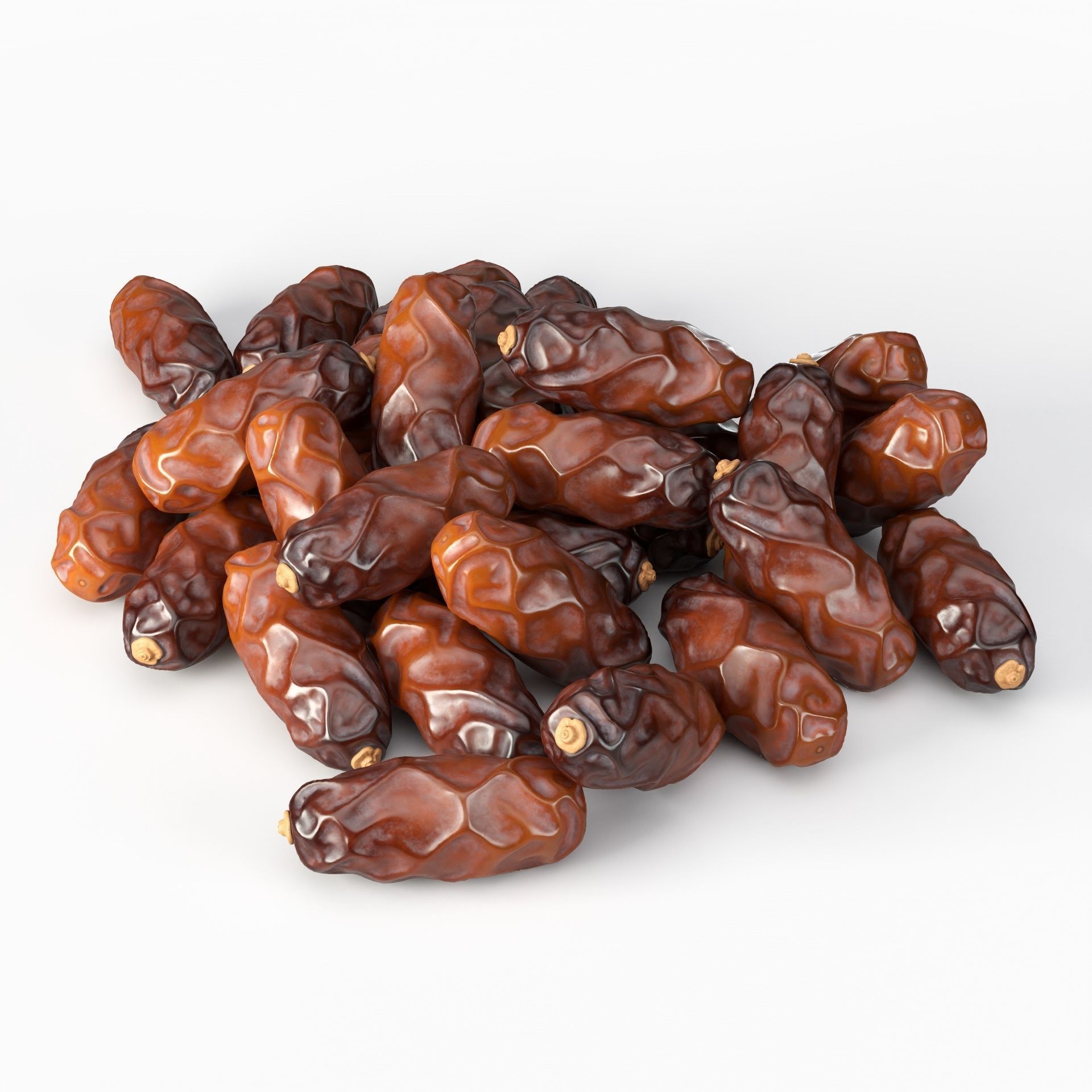 Date palm fruit 2 with 4K PBR textures 3D model_1