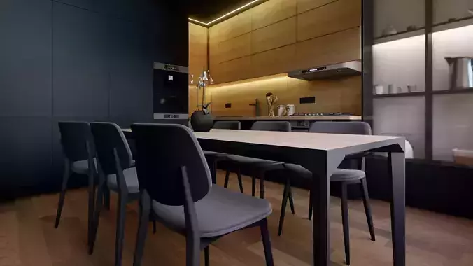 BLACK MINIMALIS KITCHEN