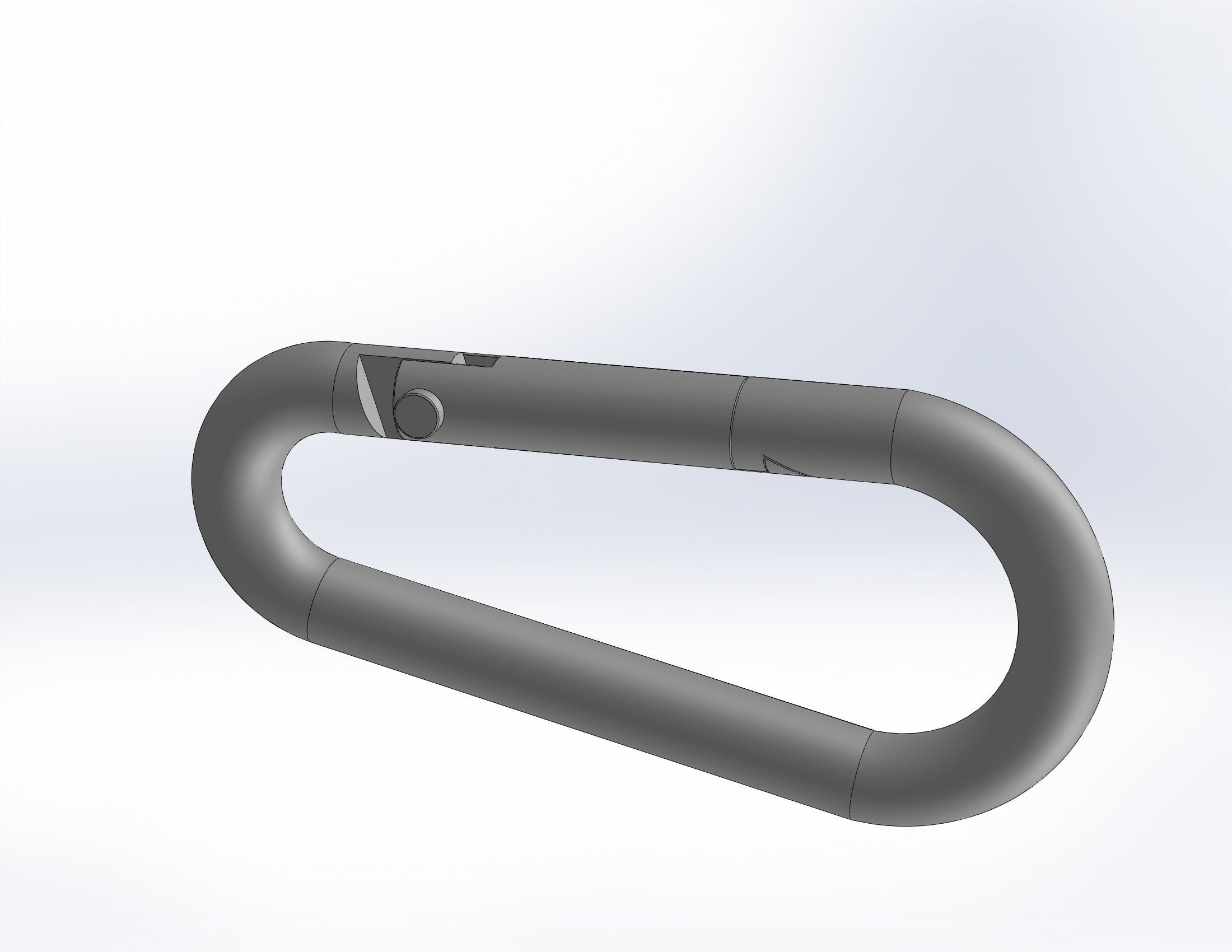Carabiner 6mm 3D model_5