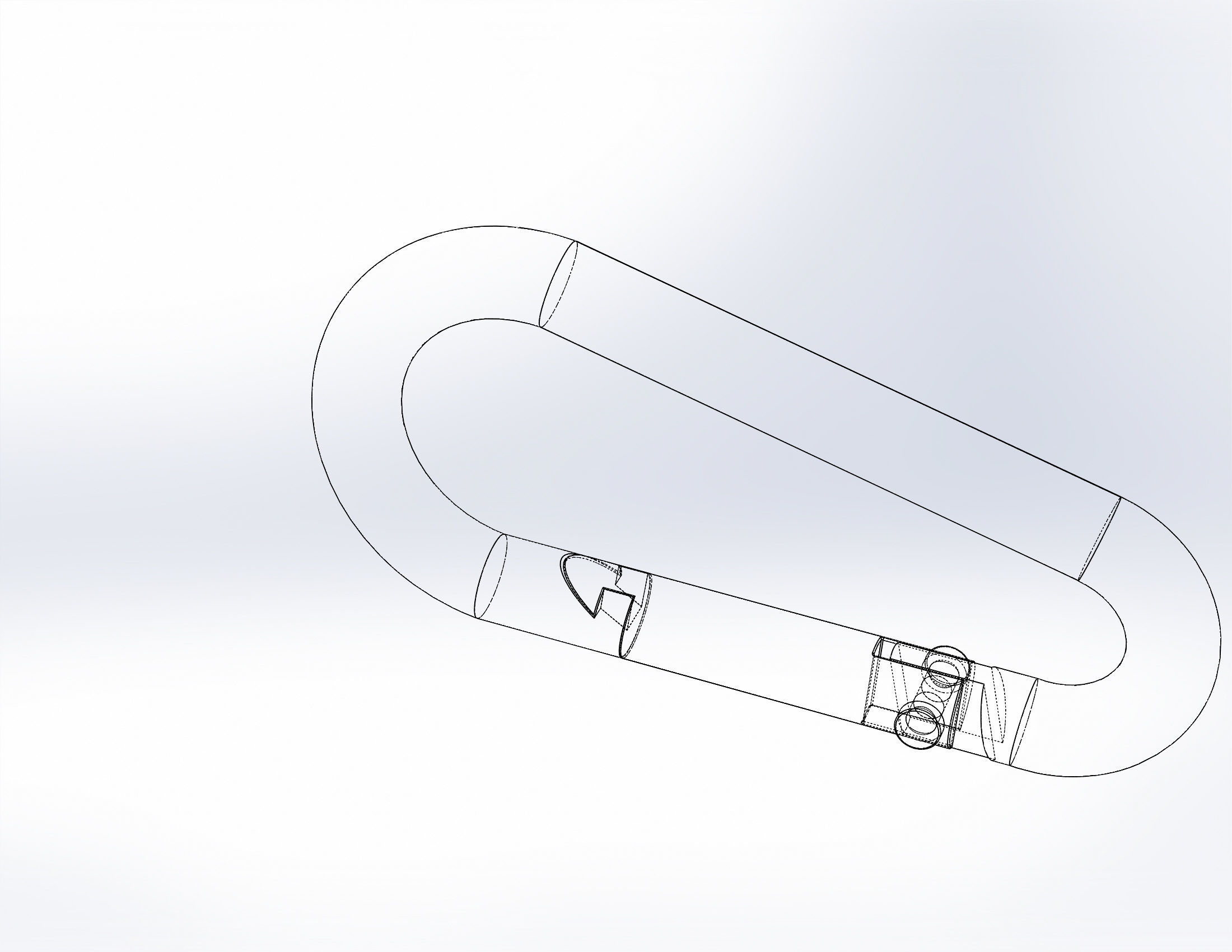 Carabiner 6mm 3D model_4