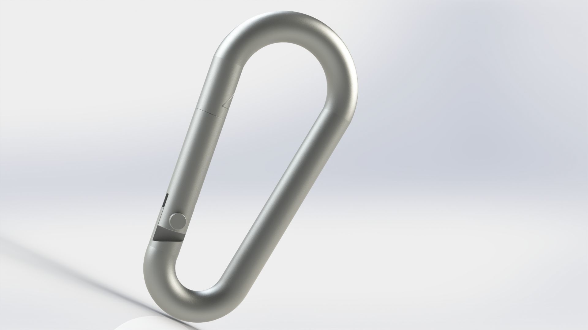 Carabiner 6mm 3D model_1