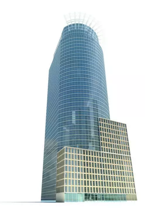 Glass Modern Skyscraper 3D model