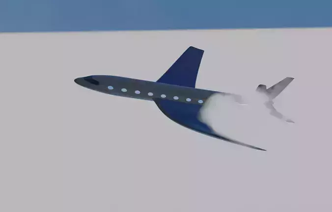 Futuristic plane Concept 3D