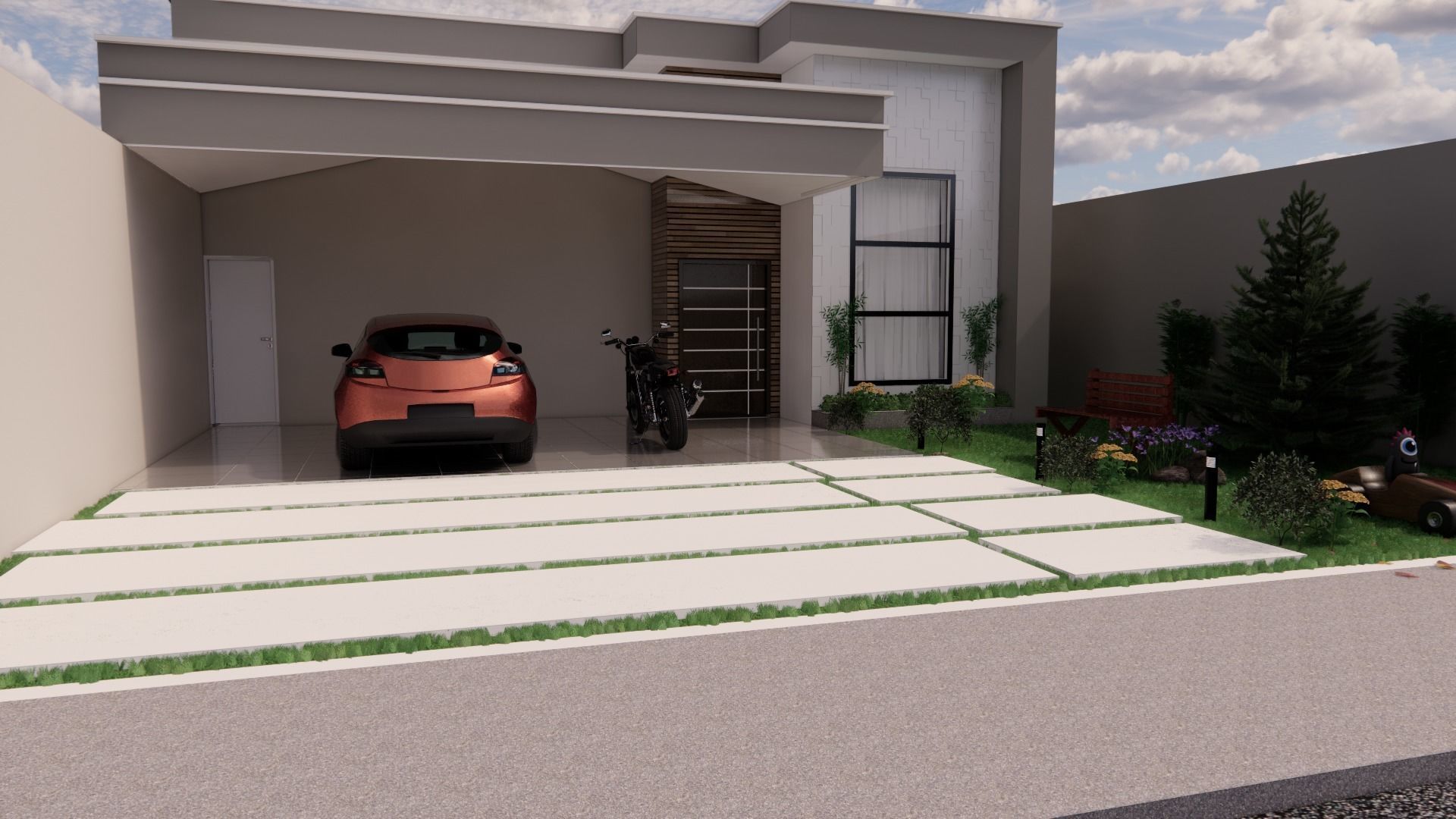 Modern House  3D model_4